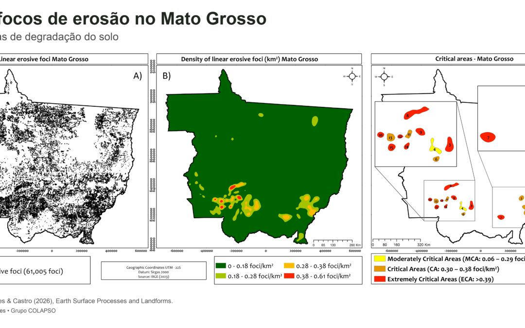 61,000 Linear Water Erosion Foci Reveal Critical Areas of Soil Degradation in Mato Grosso, Brazil